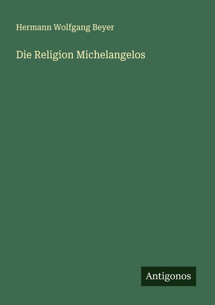 Die Religion Michelangelos