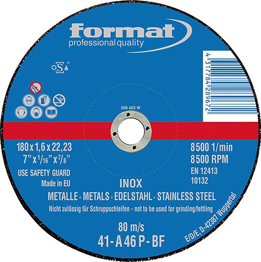 FORMAT Trennscheibe V2A 230x1,9mm gerade