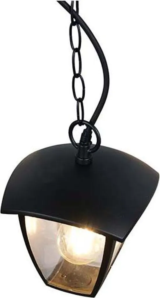 Suspension extérieure anti-corrosion aluminium noir IP44 hauteur 82cm