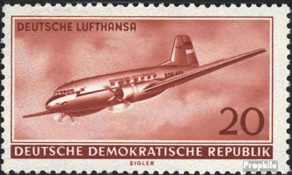 Briefmarken DDR 1956 Mi 515 postfrisch Eröffnung des zivilen Luftverkehrs in der DDR