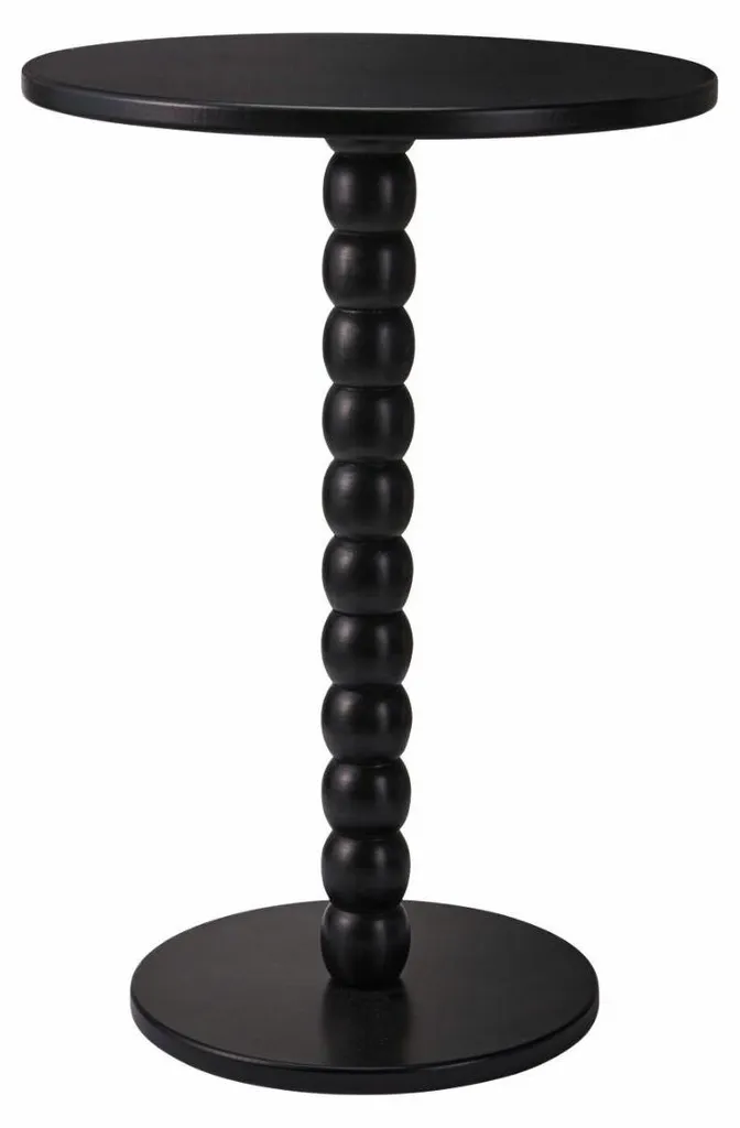 Table Basse Gain de Place en Bois Noir 35x50 cm - Table de Salon Chic