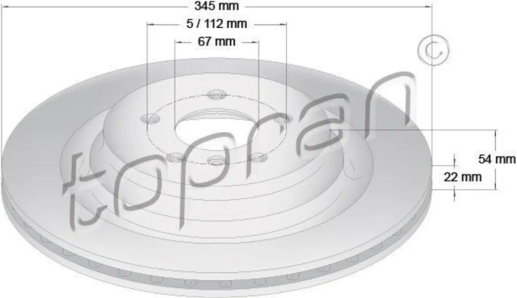 Disque de frein arrière anticorrosion OE 1664230212 pour Classe GL