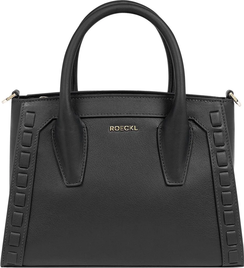 Sac Bandoulière Mathilde ROECKL en Cuir Artisanal Noir Multi-Portage