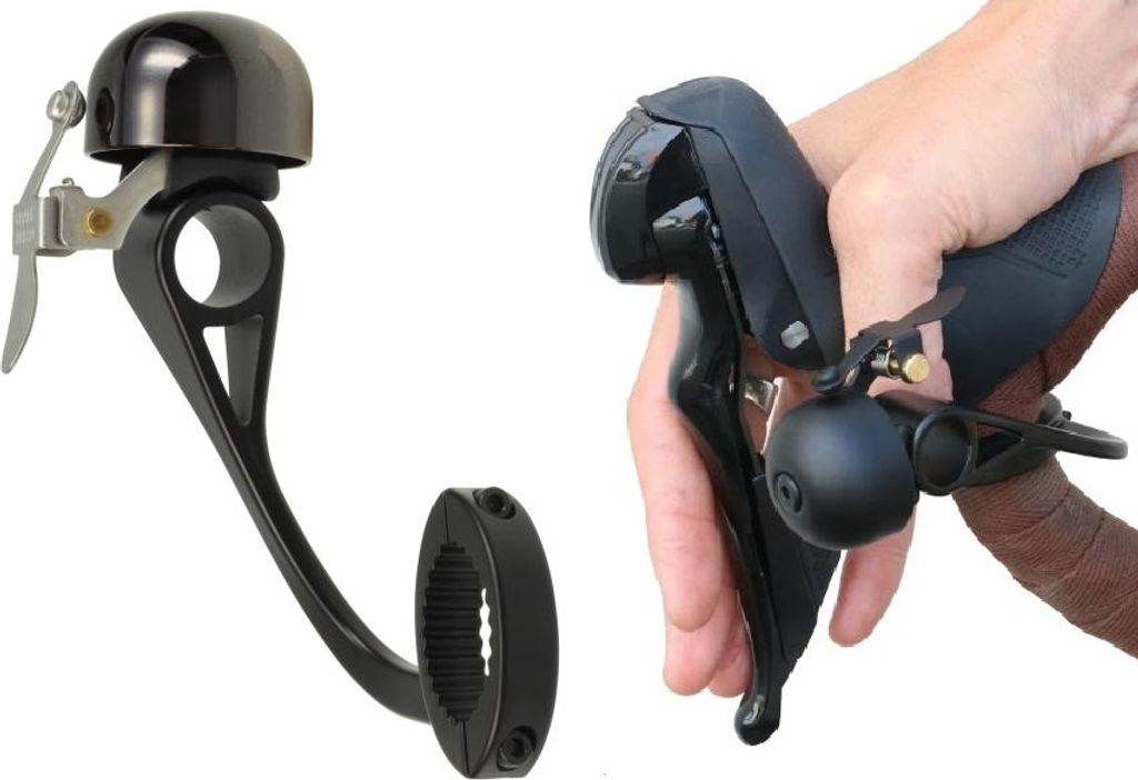 Crane Bell ENe SBR Fahrradklingel neoblack Rennrad Produktbild 