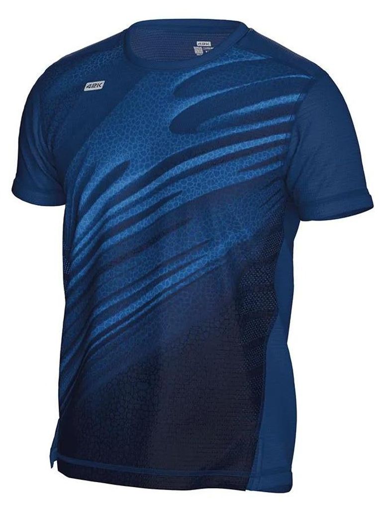 42k Running Deep Kurzarm-t-shirt Blau M Mann Blau M