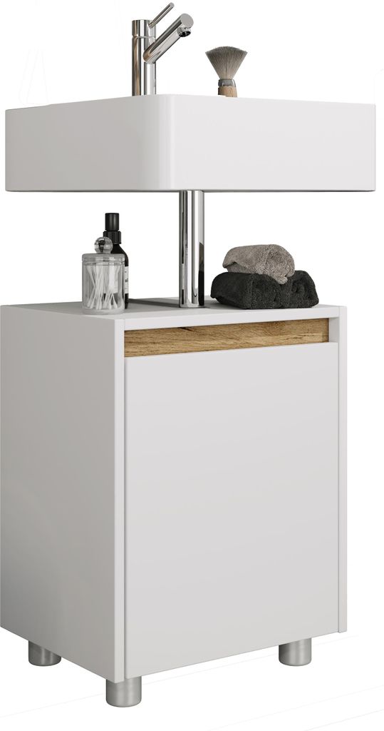 Meuble lavabo, armoire de salle de bain en bois avec 1 Image du produit 