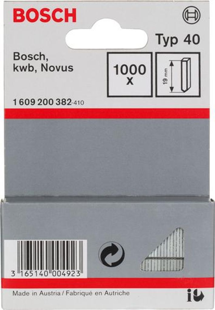 Stift Typ 40, 19 mm, 1000er-Pack