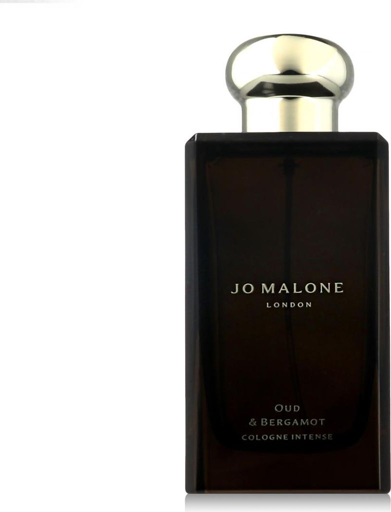 A studio shot of a Jo Malone perfume bottle against a white background.
