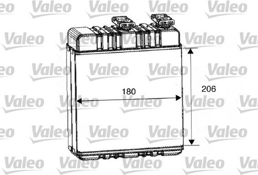 Valeo Wärmetauscher, Innenraumheizung 812222