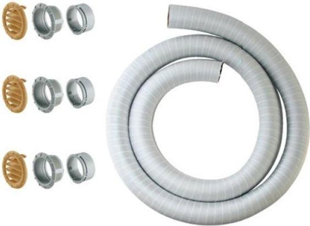 Truma Easy Set Zubehörset für Kaltluftverteilung 10-teilig Ø 65 mm 3 m Eco-Einbau