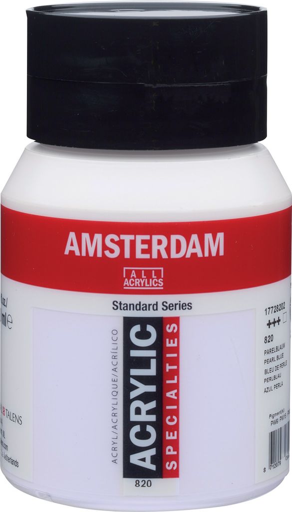 Amsterdam Standard Series Acrylfarbe Flasche 500 ml Perlblau 820
