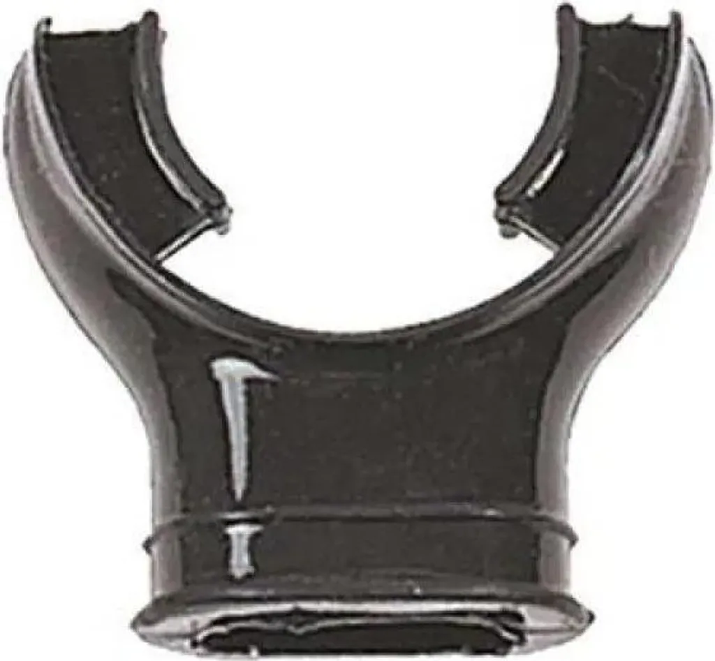 Boccaglio Tecnomar in Silicone Nero Taglia Unica - Snorkel Sub Professionale