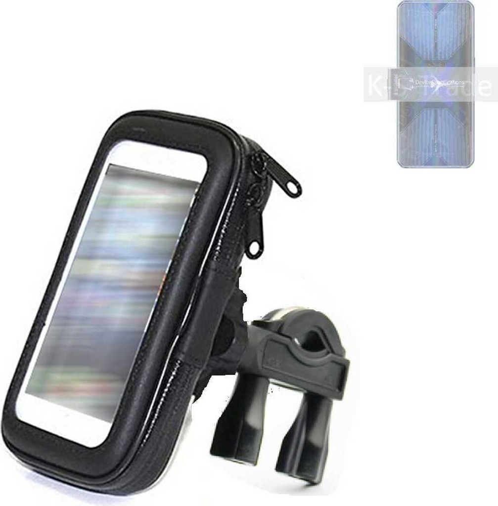 K-S-Trade Fahrrad-Halterung kompatibel mit Huawei Enjoy 20s Handy-Halterung Halter Lenkstange Fahrradhalterung Motorrad Bike Mount Wasserabweisend