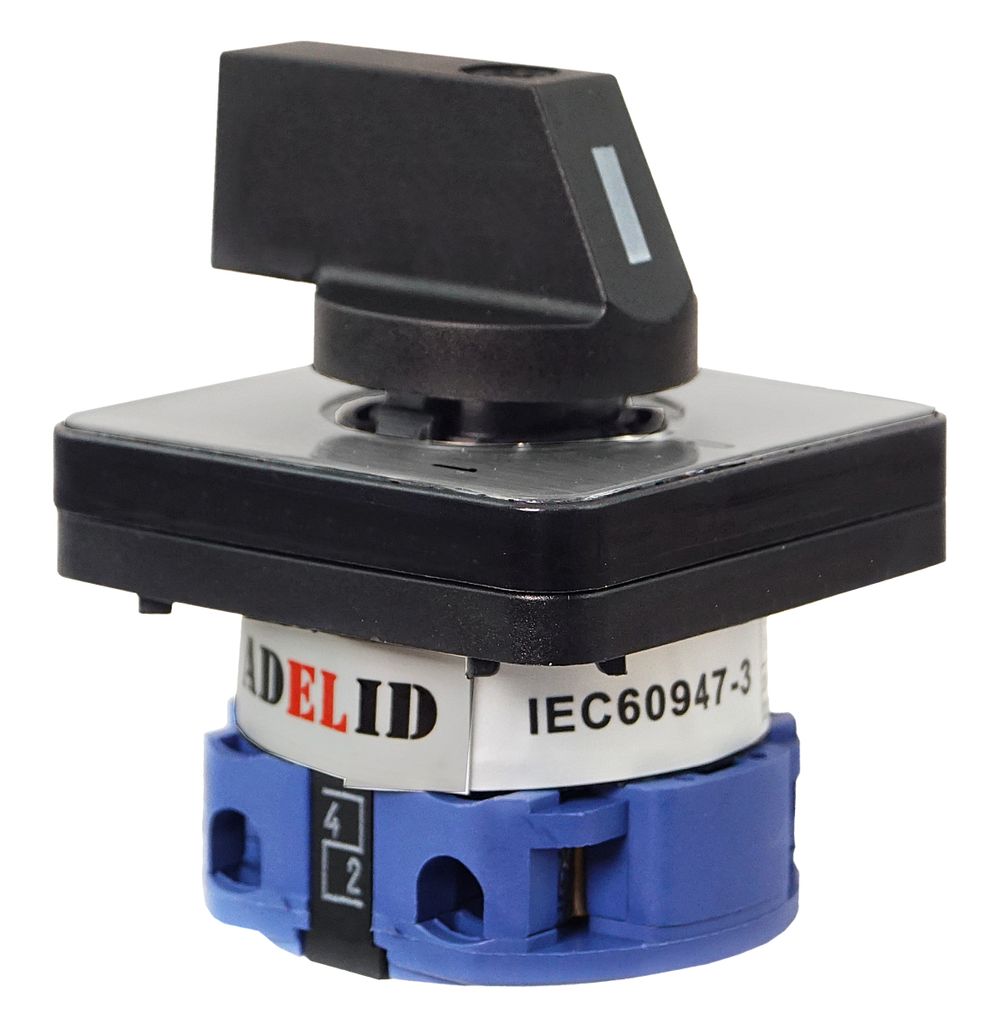 Drehschalter 19mm Edelstahl - 3 Pin 2 Stufen Nockenschalter IP67