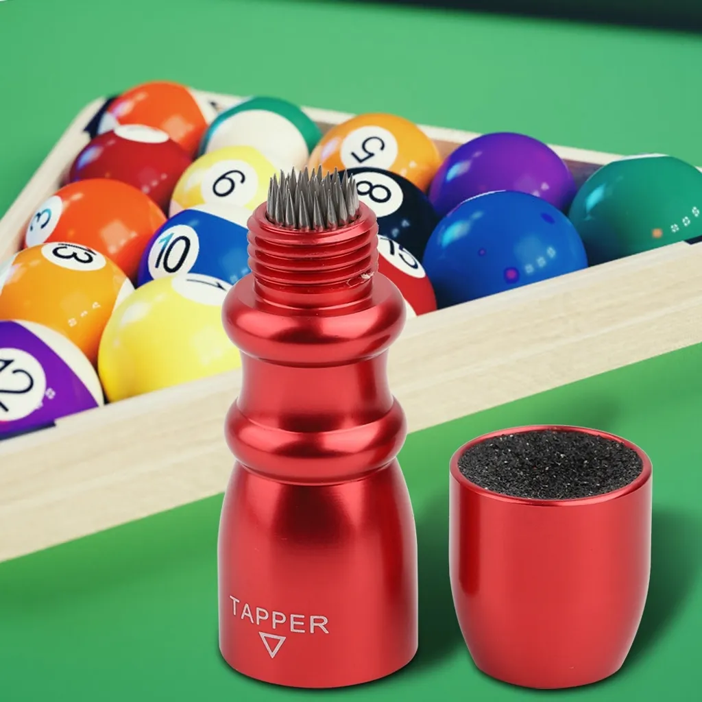 Outil de réparation pour pointe de queue de billard rouge en aluminium