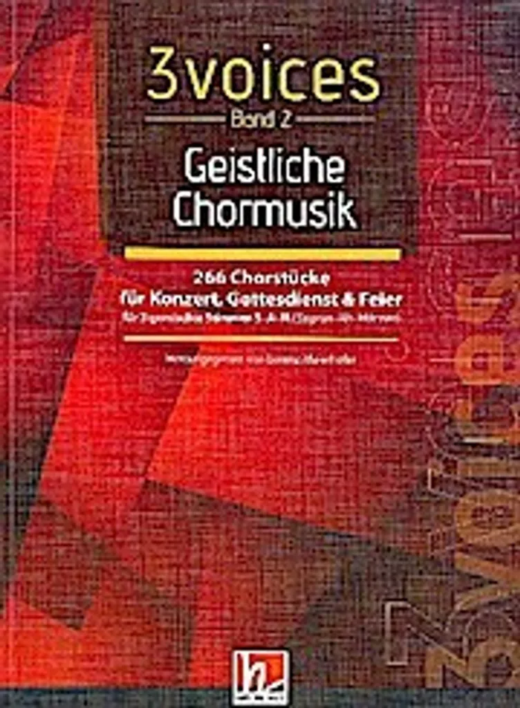 3 voices Band 2 Geistliche Chormusik avec arrangements polyphoniques