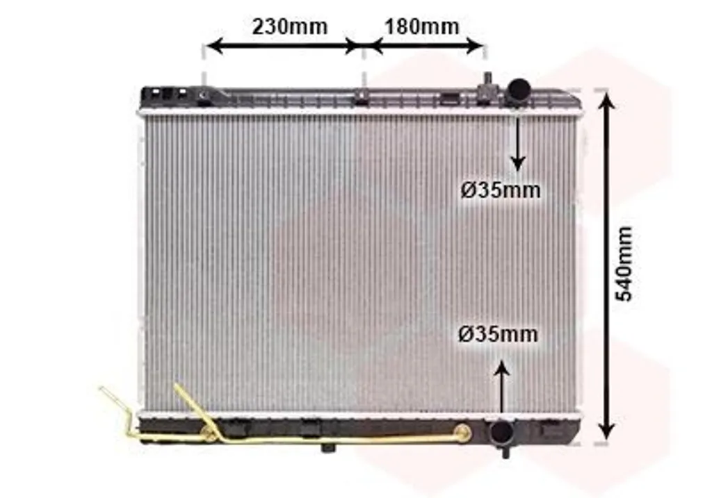 Radiateur moteur VAN WEZEL 83012724 pour KIA CARNIVAL GRAND CARNIVAL III