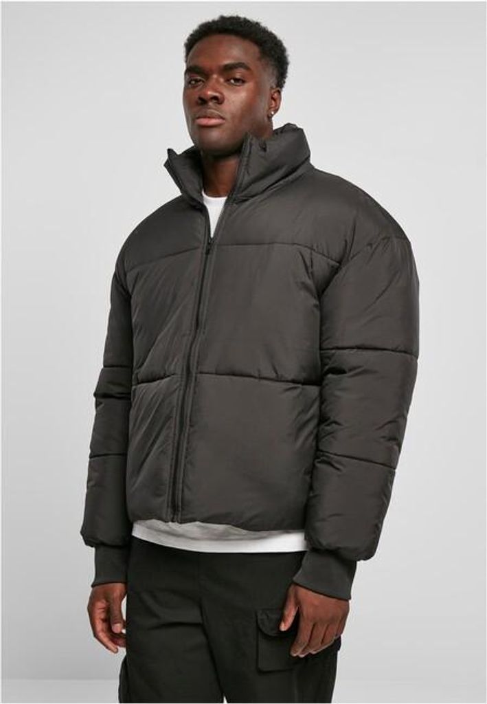 Urban Classics - Herren Short Big Puffer Jacke - BLACK - L