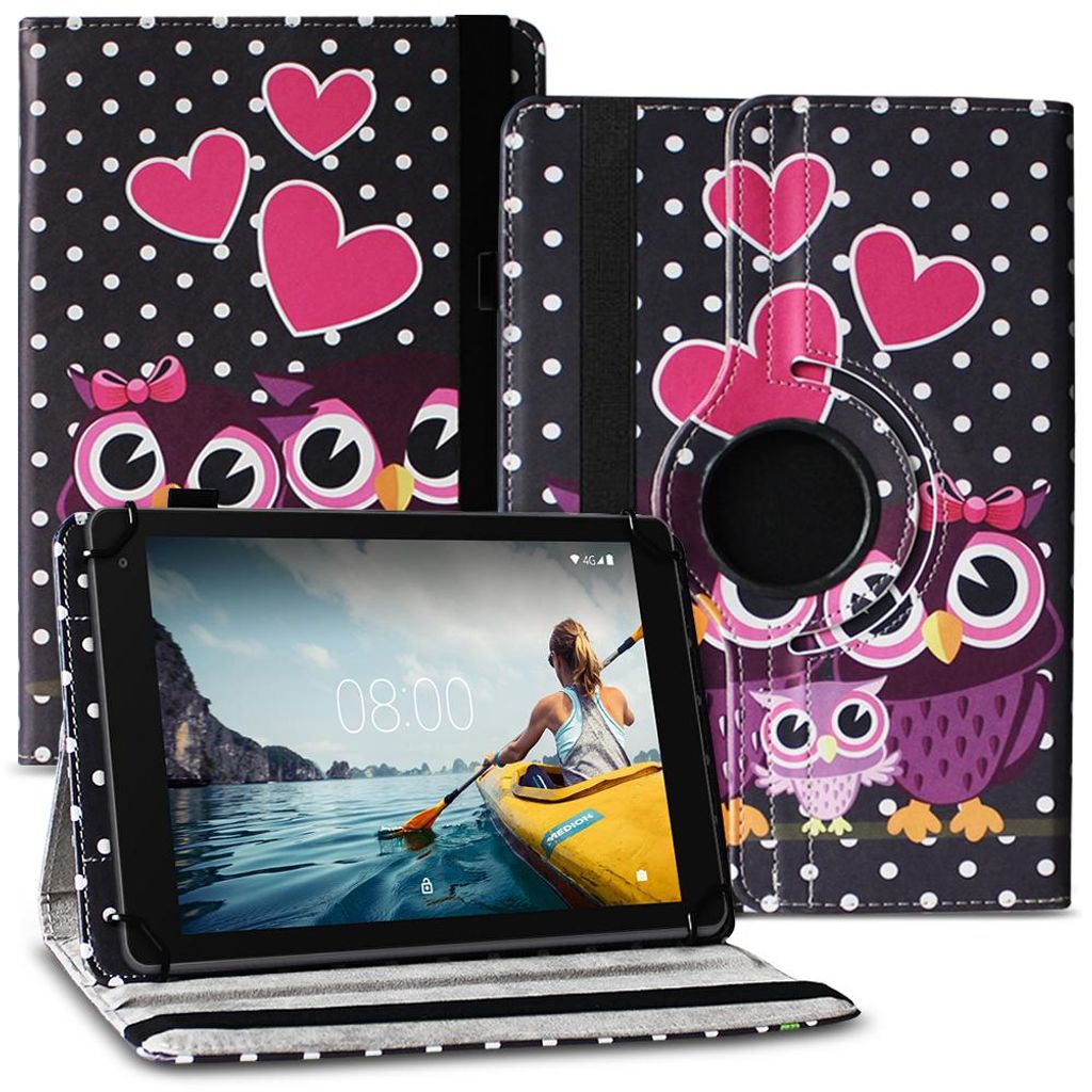 Schutzhülle 360 Grad Drehbar für VALE Tablet V10E / V10A Hülle Tasche CaseFarbe Uni 360 Taschen:Motiv 3