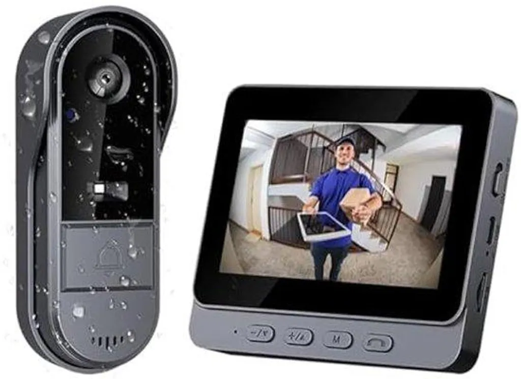 Babyphone vidéo avec grand écran 4,3 pouces et audio bidirectionnel HD