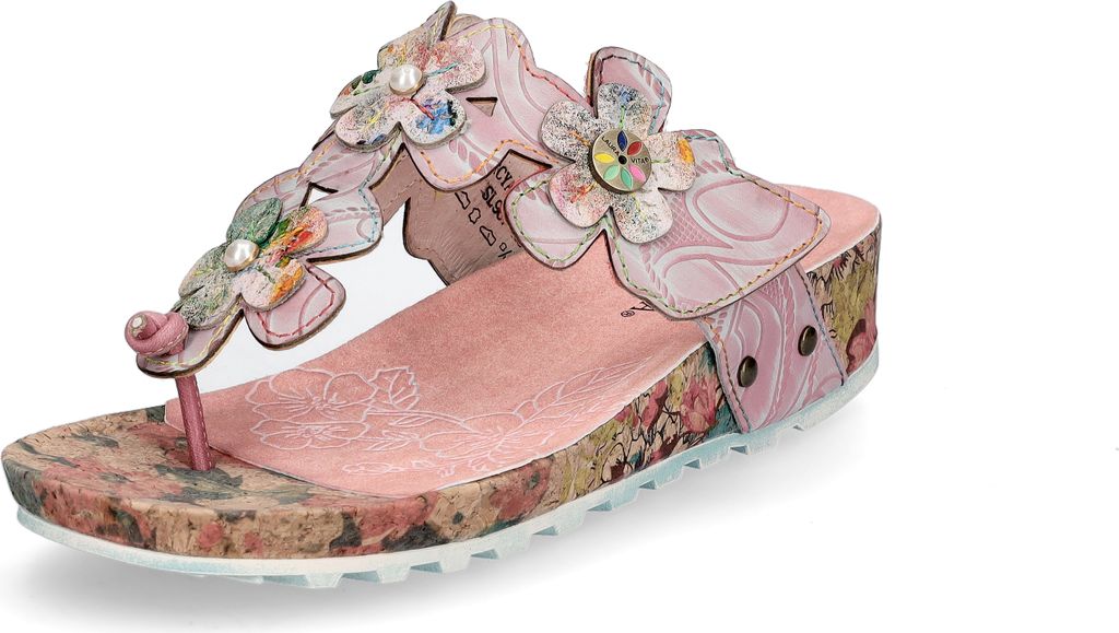 Laura Vita Damen Pantolette rosa
