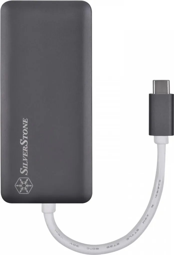 Adaptateur Silverstone SST-EP14C USB-C vers HDMI Gris pour PC - 2
