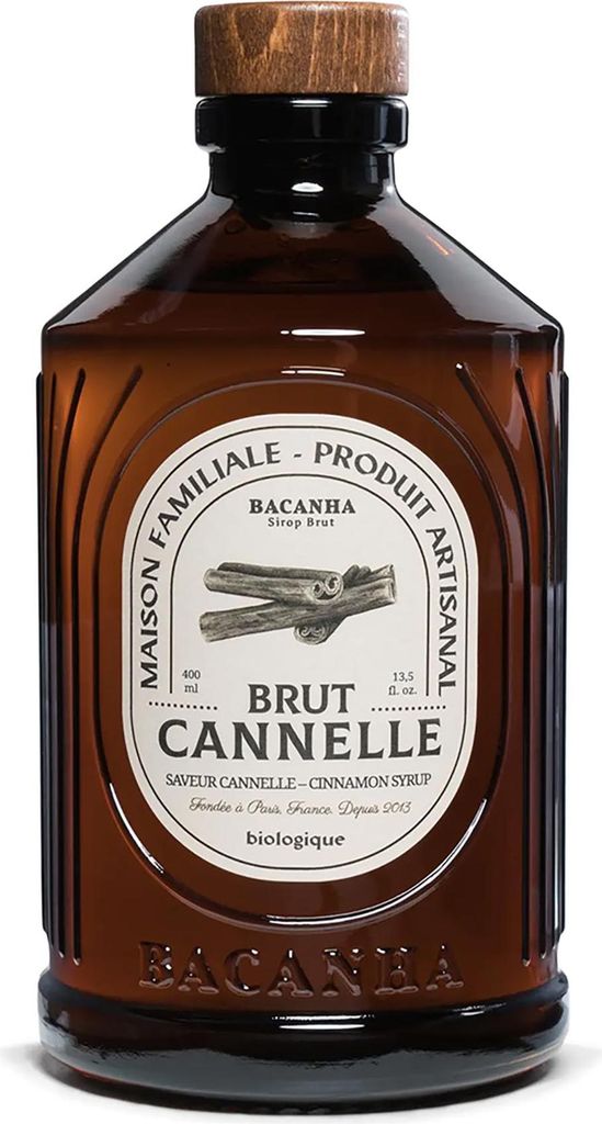 Bacanha Sirop Brut de Cannelle400 ml - Organický škoricový Obrázok produktu 