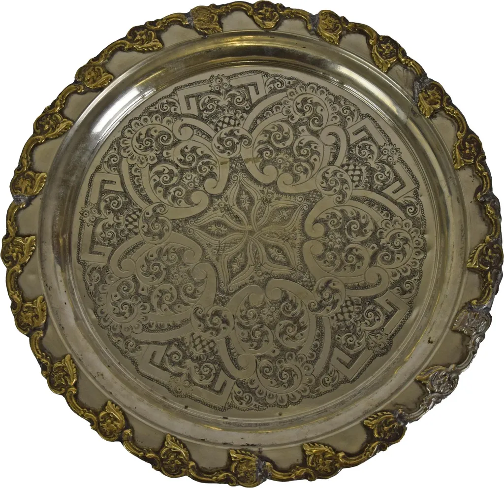 Vassoio Marocchino Piccolo Inciso a Mano - Offerta Vassoio da Tè