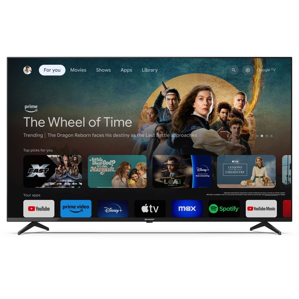 Sharp 50 Zoll GL4260E 4K UHD LED TV schwarz Produktbild 2