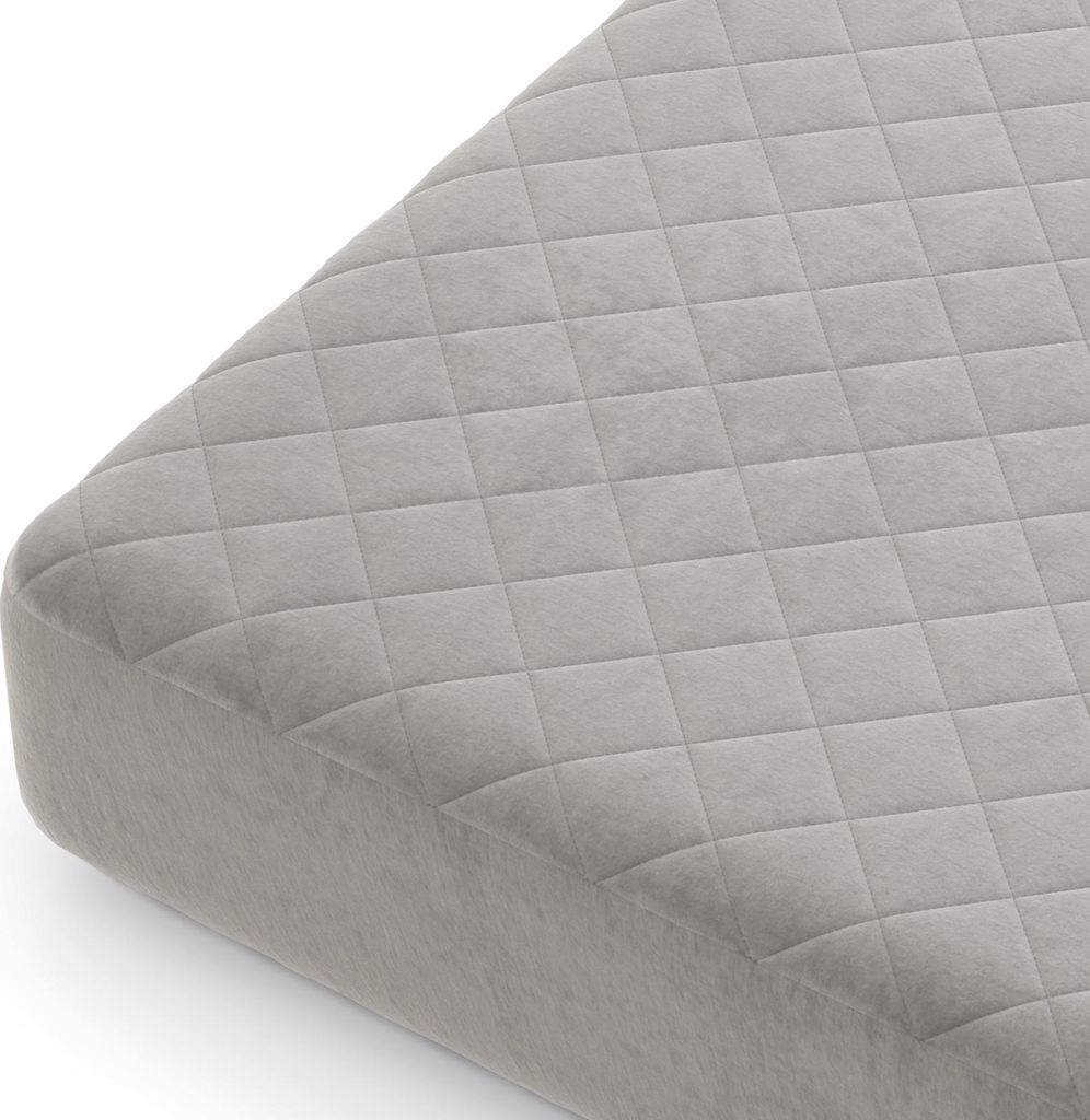 King Size Matratzenauflage, Pillow Top Matratzenbezug mit 41 cm Tiefen-Tasche, Fluffiger, Weicher Gequilteter Matratzen-Topper, Grau