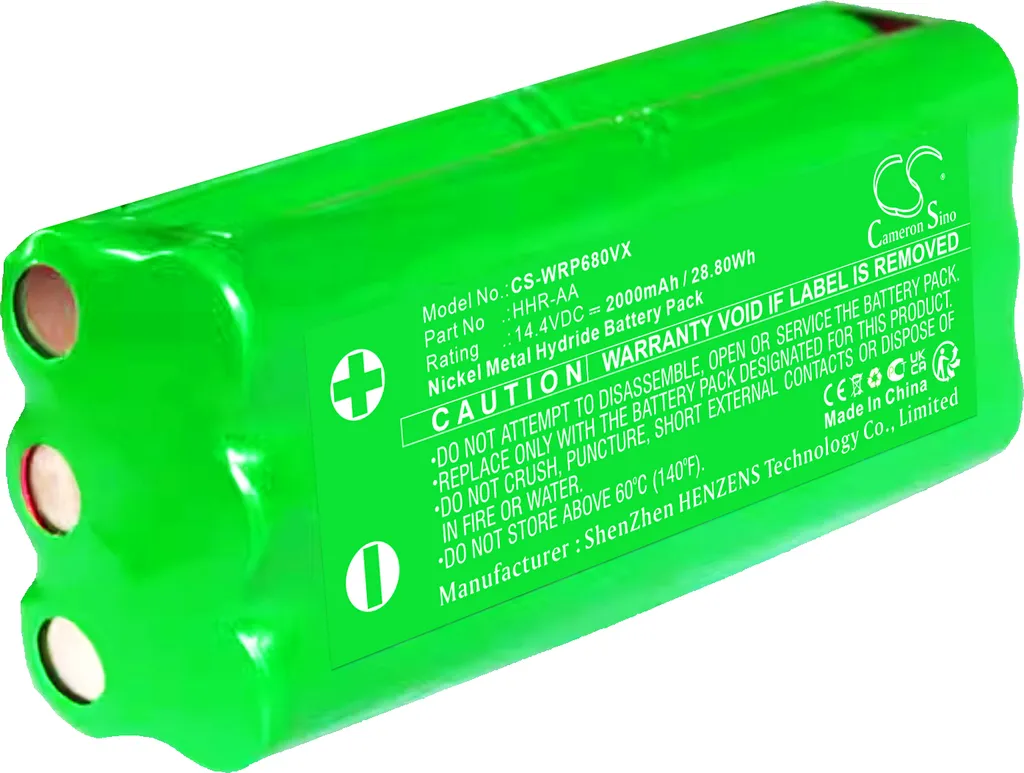 Batterie TECHTEK pour Whirlpool L68M remplace HHR-AA Ni-MH 1.2V