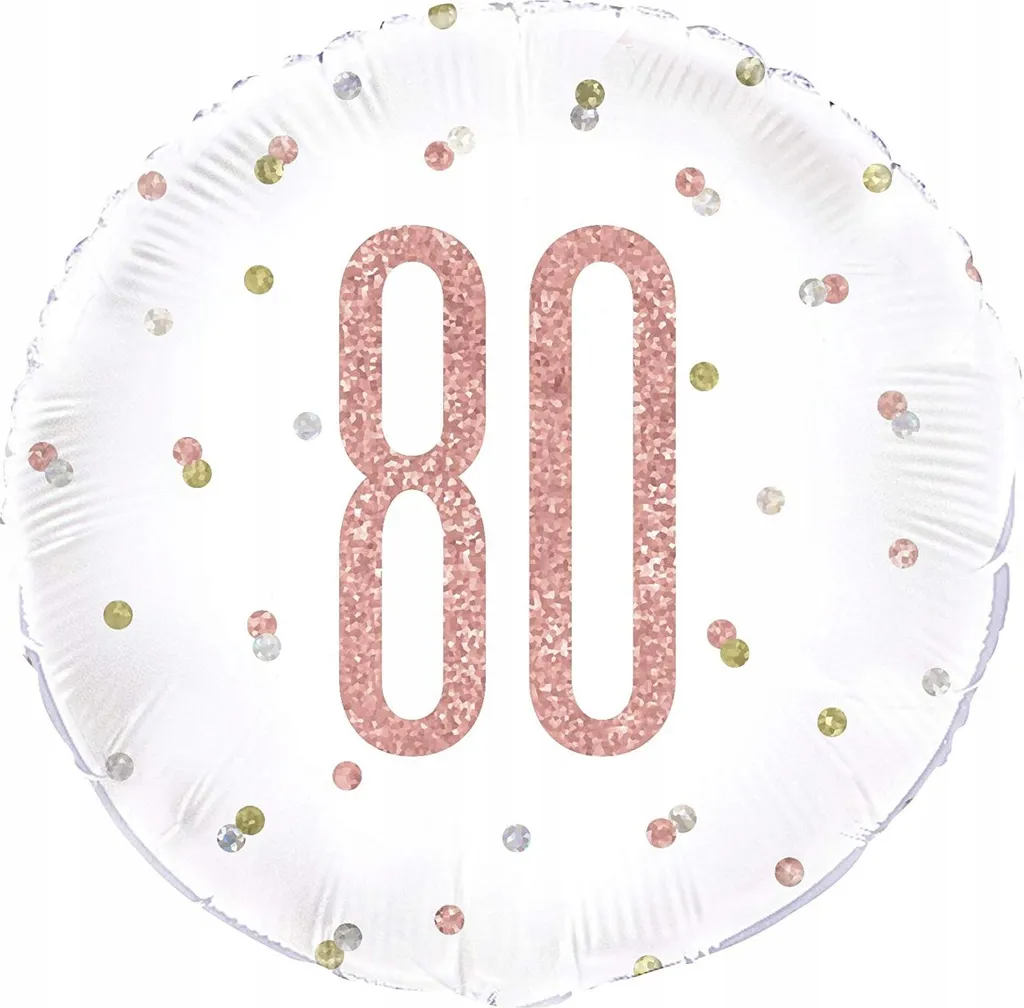 Ballon Anniversaire Durable Or Rose 45 cm - Happy Birthday Glitz #80