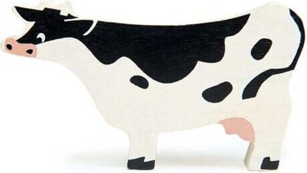 Tender Leaf Toys Bauernhof Holztier Kuh Produktbild 