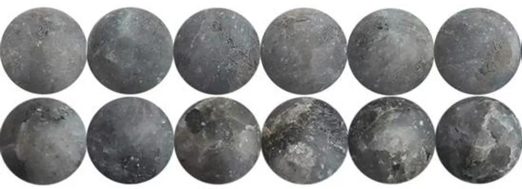 Perles de verre noires mates 4 mm fil 38cm 90pcs pour bijoux DIY
