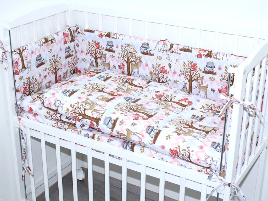 Baby Bettwäsche für Beistellbett 40x90cm Set mit Nestchen Produktbild