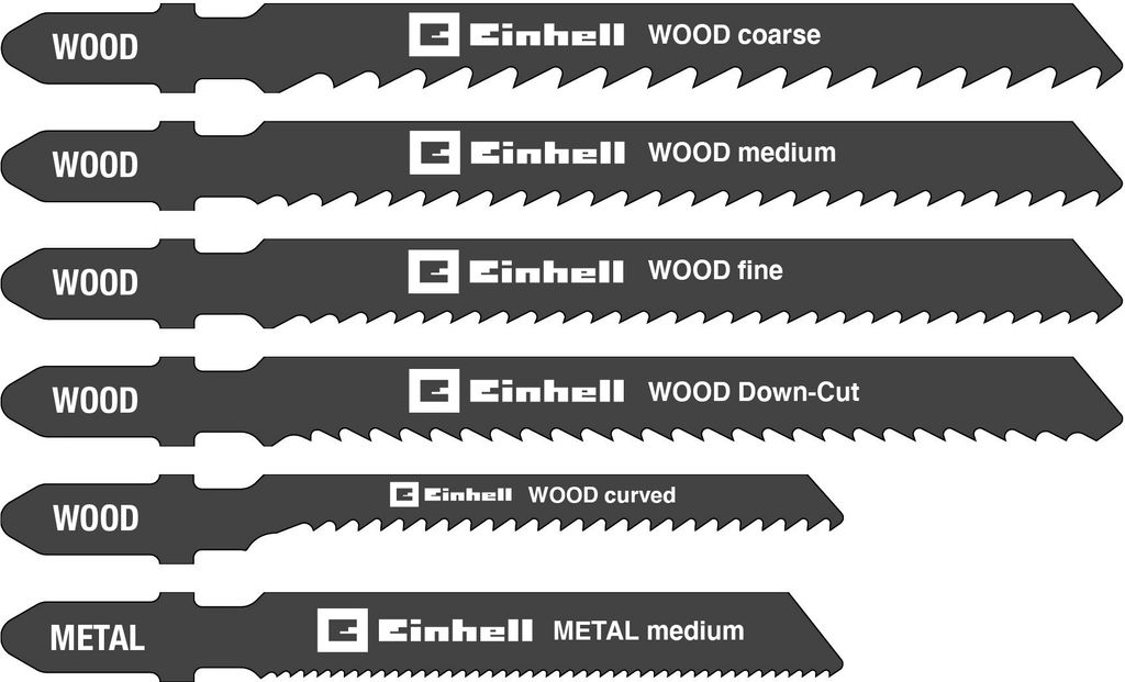 Einhell Stichsägen-Zubehör Stich-Sägeblatt Box 10-tlg. T Produktbild 