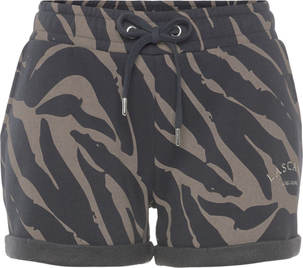LASCANA Relaxshorts dunkelgrau-taupe Größe 32/34
