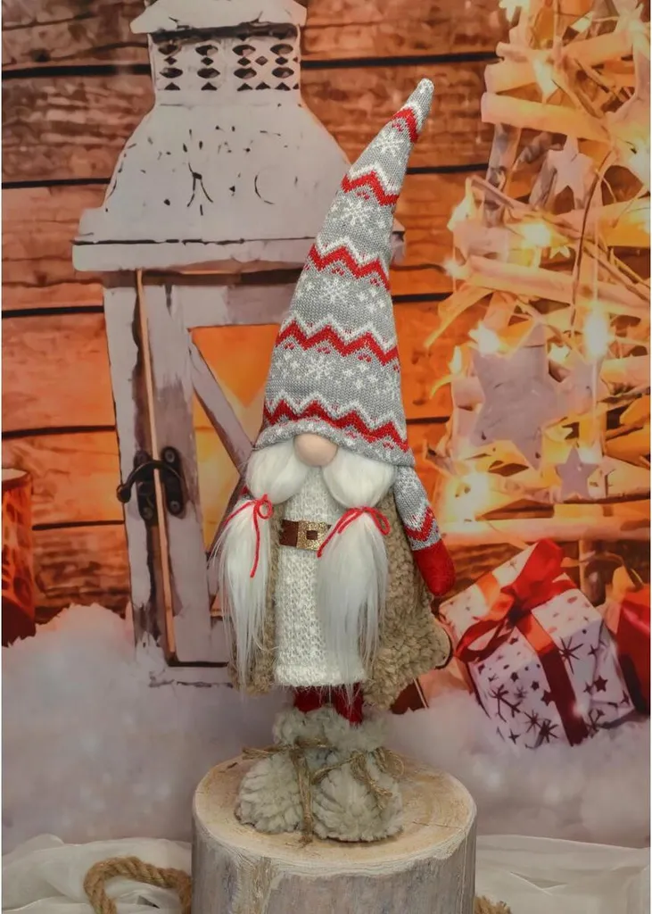 Nain folklorique robuste 59 cm avec ceinture - Déco stable et durable - 4