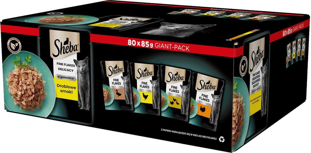 Sheba Smaki Drobiowe, Dorosły, Kurczak, Kaczka, Drób, Zdjęcie produktu 
