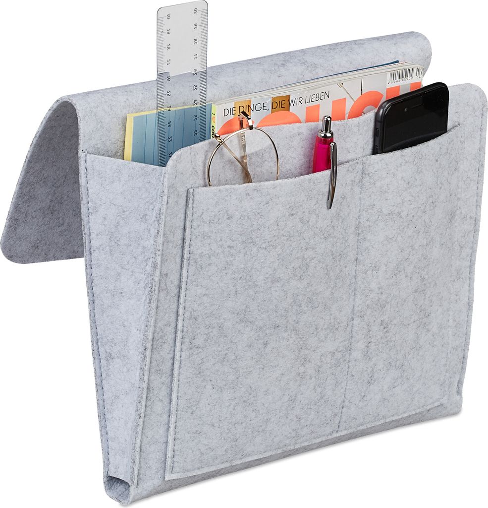 Borsa da letto Relaxdays, da appendere, 5 scomparti, per Immagine del prodotto 