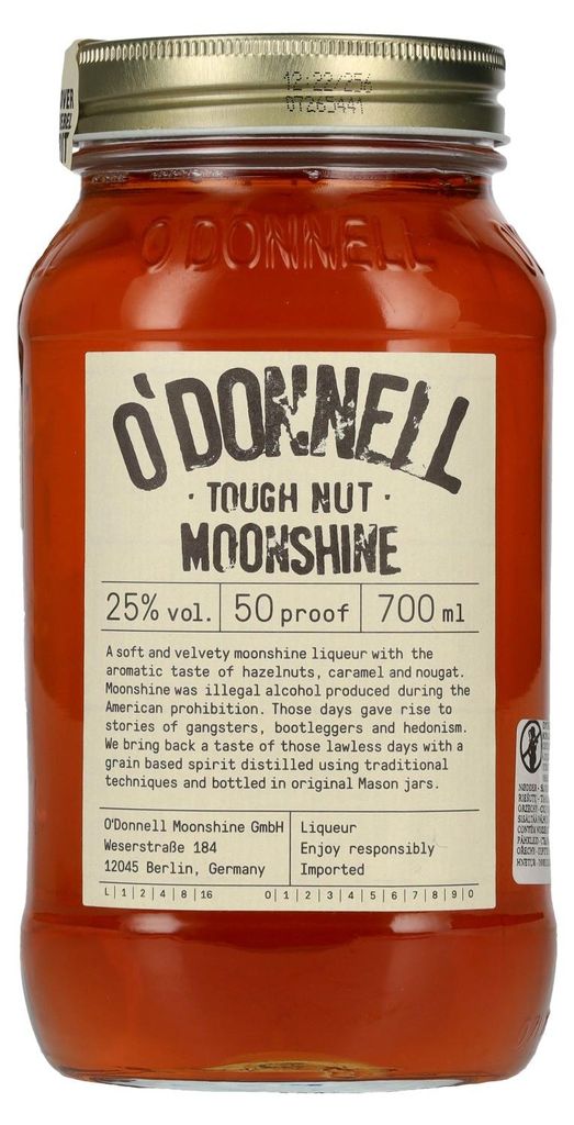 O'Donnell Moonshine HARTE NUSS Likör 25% Vol. 0,7l Produktbild 