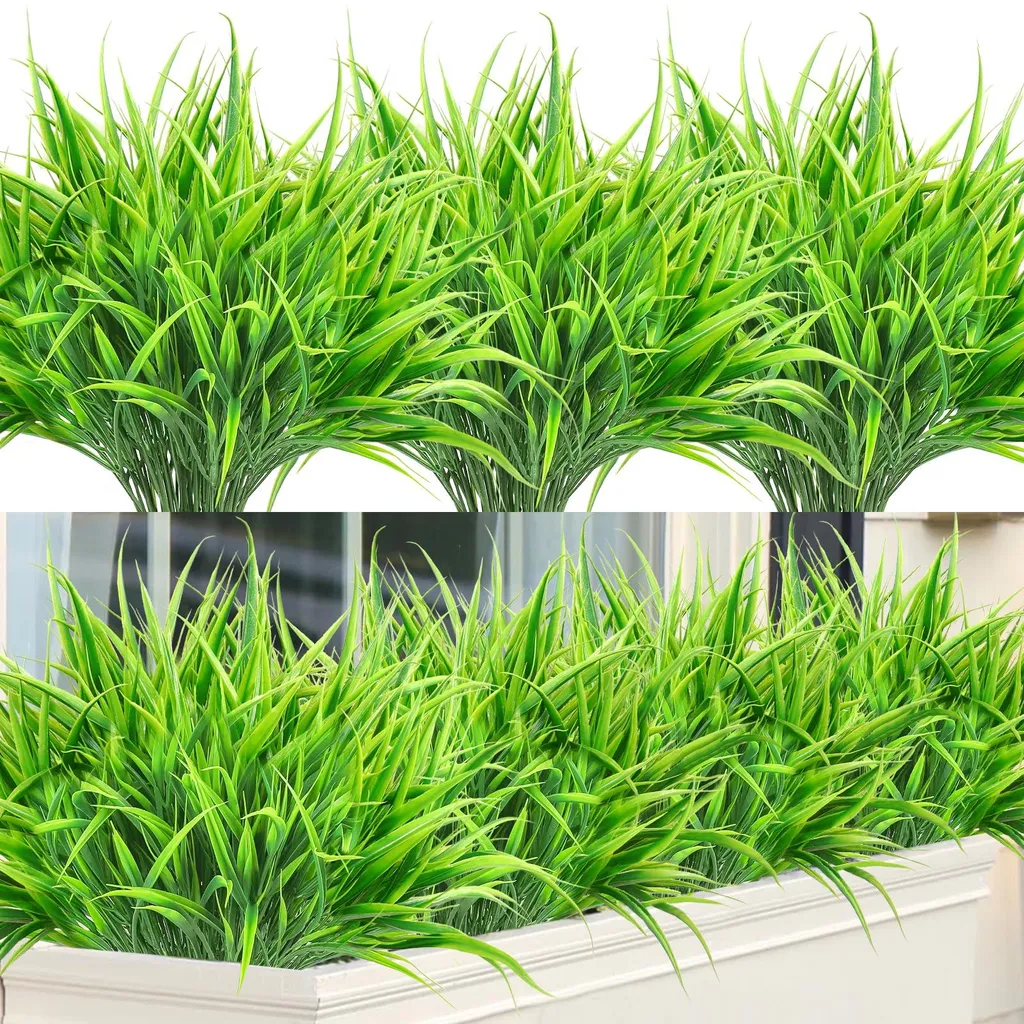 Plante artificielle pour jardinière et terrasse sans entretien - 8 pcs