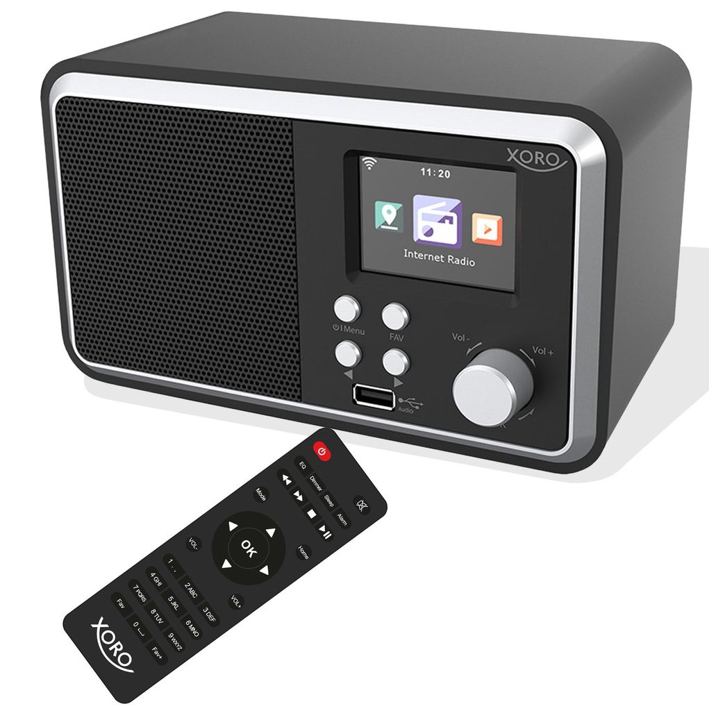 Xoro DAB 300 IR, Internet Radio, DAB+,BT,USB,UPnP, Schwarz Image du produit 