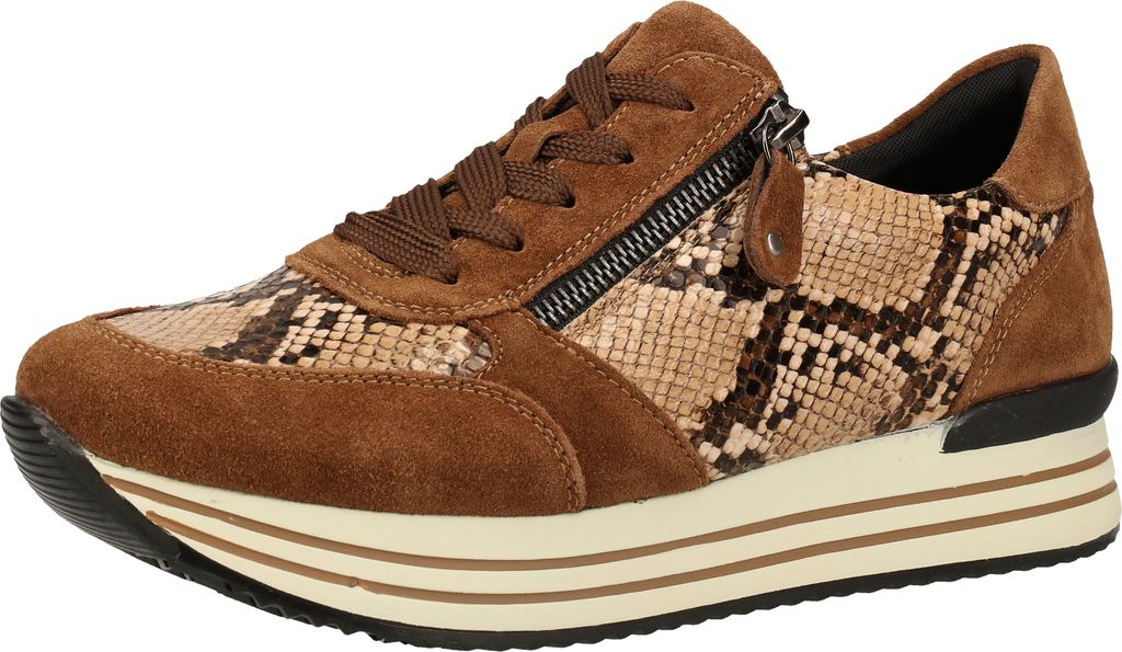 Remonte braun kombi. Reißvers. Damen Sneaker in Braun, Größe 42