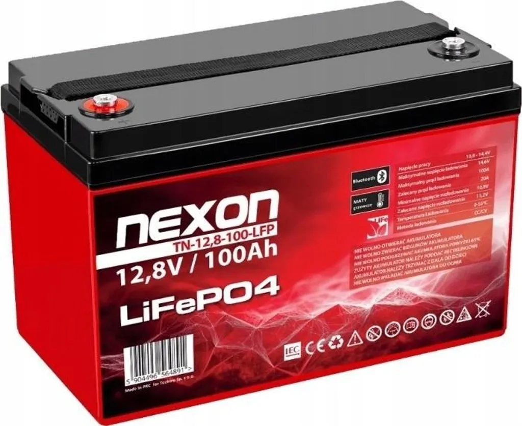 Batterie LiFePO4 12.8V 100Ah Idéale pour Van Aménagé et Nautisme