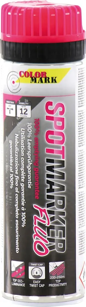 Marquage au sol rose pour géomètre - Traceur de chantier fluo 500ml