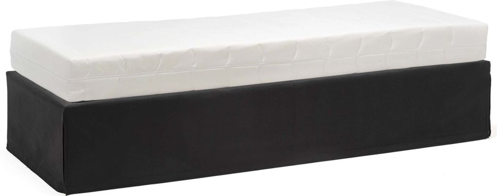 Funktionsbett Unterbau Bett Premium Twinbox – 80 x 200 cm / Luca schwarz / mit Matratze