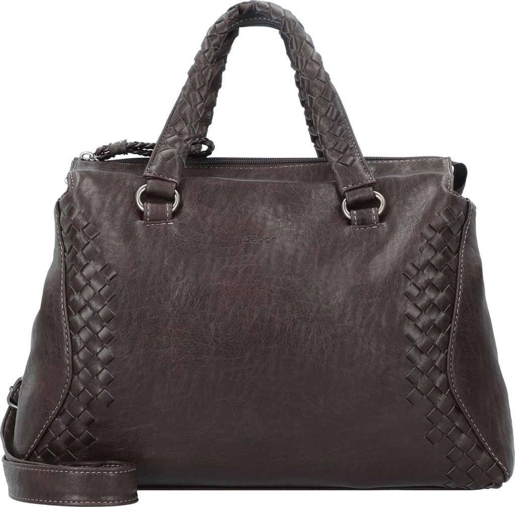 AYLA, shopper con zip M, marrone scuro Immagine del prodotto 