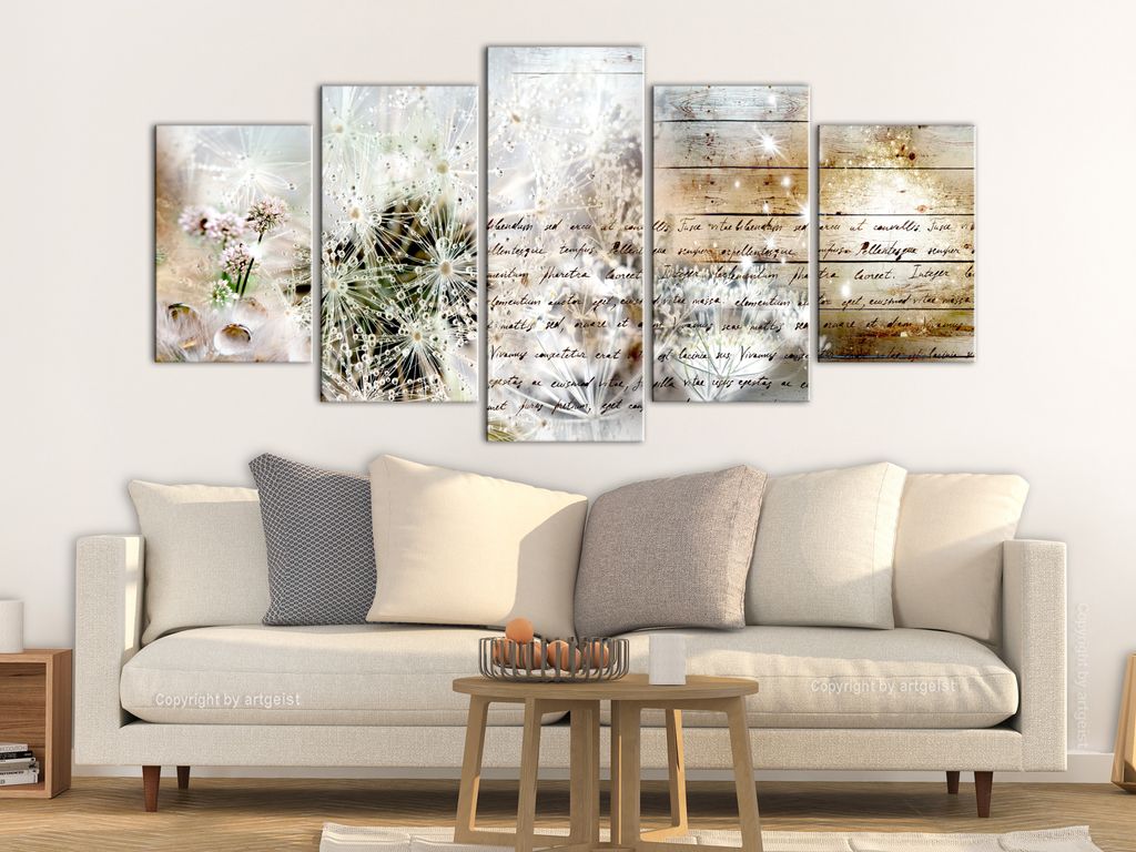 PUSTEBLUME Acrylglasbild Modern Wandbild Glasbilder Bilder f-C-0173-k-n