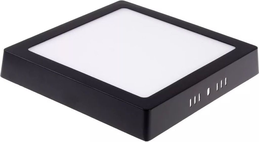T-LED Černý přisazený LED panel hranatý 170x170mm 12W Barva Obrázek produktu 2
